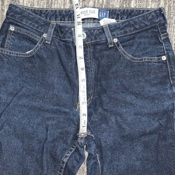Gap Womens Size 8‎ Boot Cut Denim Jeans Blue Dark Wash Pockets Stretch - Picture 6 of 8